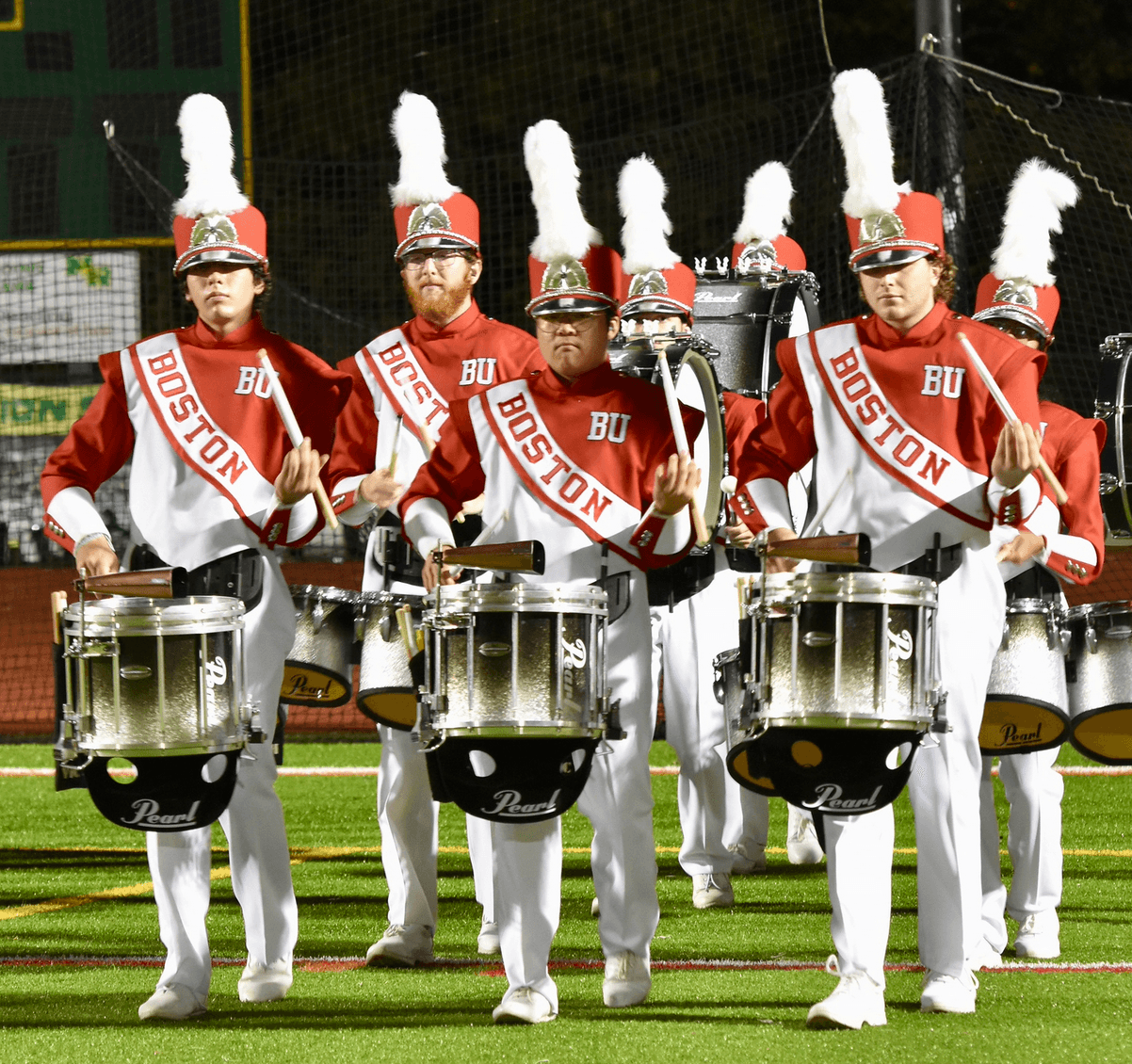 Snare drum line performance